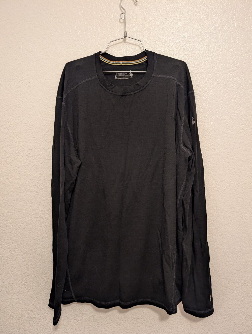 SmartWool Merino 250 Mens Black Baselayer Long Sleeve Short